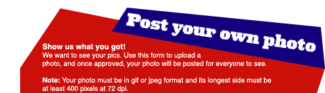 Post your own photos